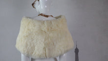 White Fur Stole (Fits like a Small/Medium)