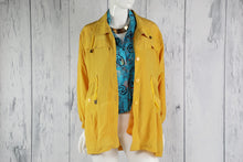 Yellow Lightweight Drawstring Jacket (Fits up to an XL/1X)