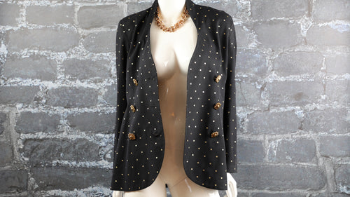 Gold & Black Blazer (Size 6)