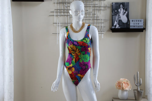 High Cut Retro Jungle Swimsuit (Size 10)