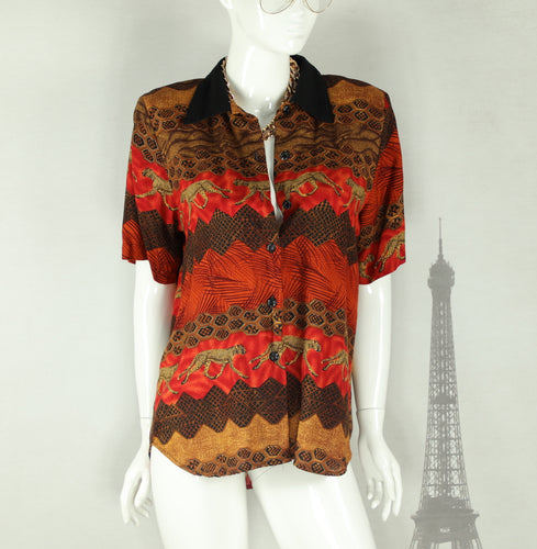 Wild Side Button Up Top (Fits up to a Size Large)