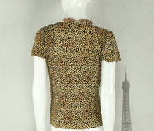 Vintage Cheetah Print Popcorn Top (Fits up to a Size XL)