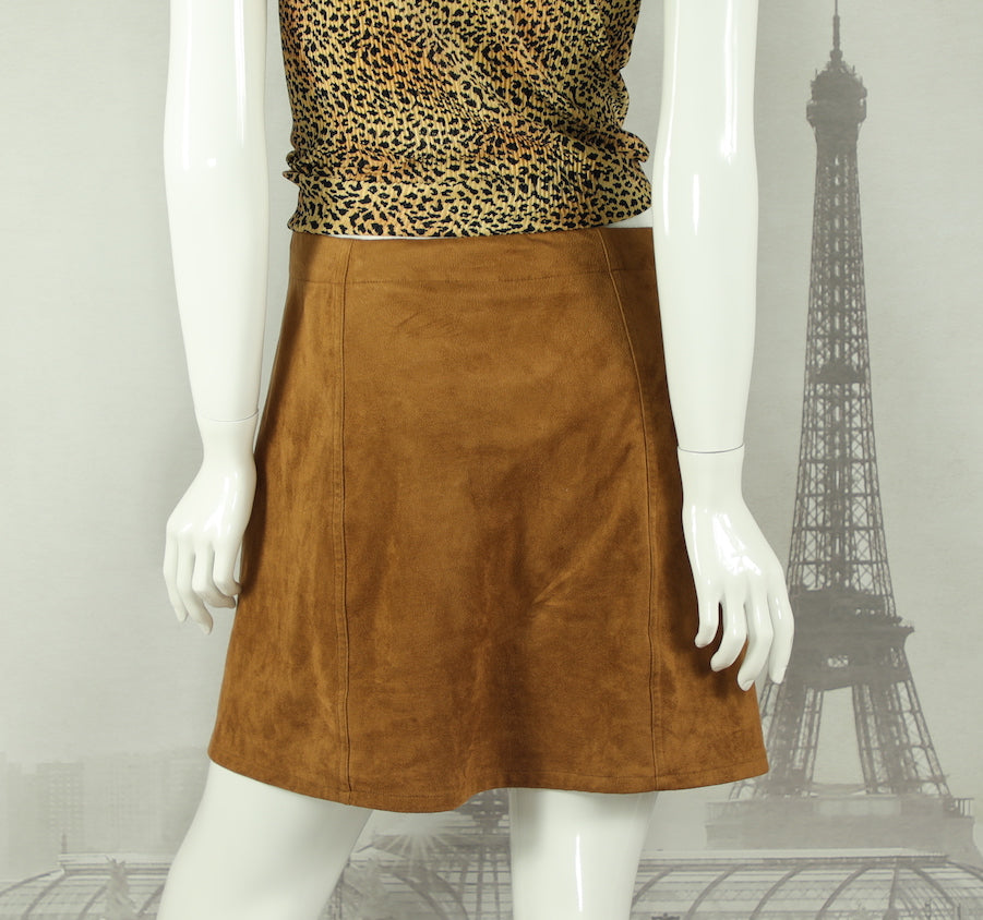 70s gold skirt top
