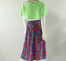 Color Bright Midi Skirt (Size 16)