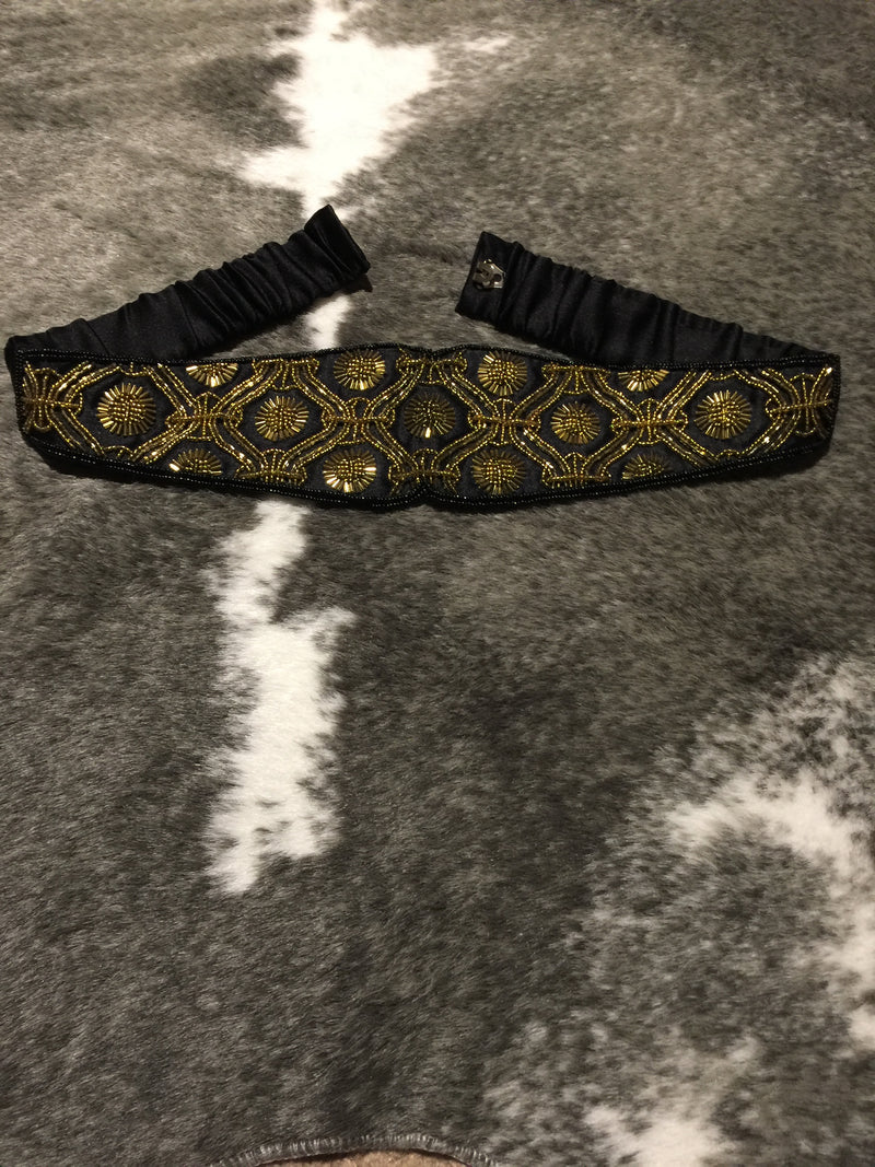 Black online beaded belt